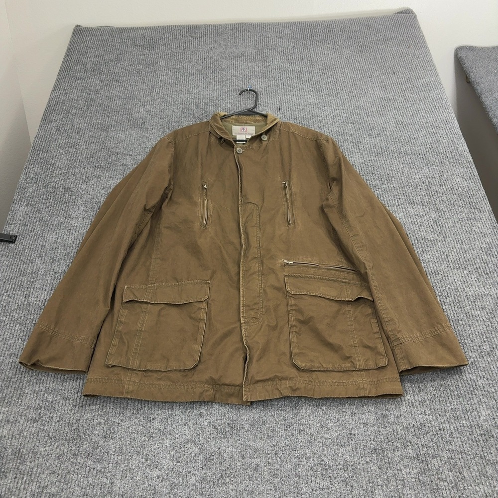 The Territory Ahead Jacket Men XL Brown Cotton Blend Utility Field Safari Casual